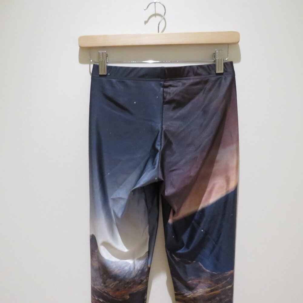 BLACKMILK Mountains Of Mars 2.0 Leggings Alt Punk Goth Stretch Shine - Size M - Picture 11 of 15